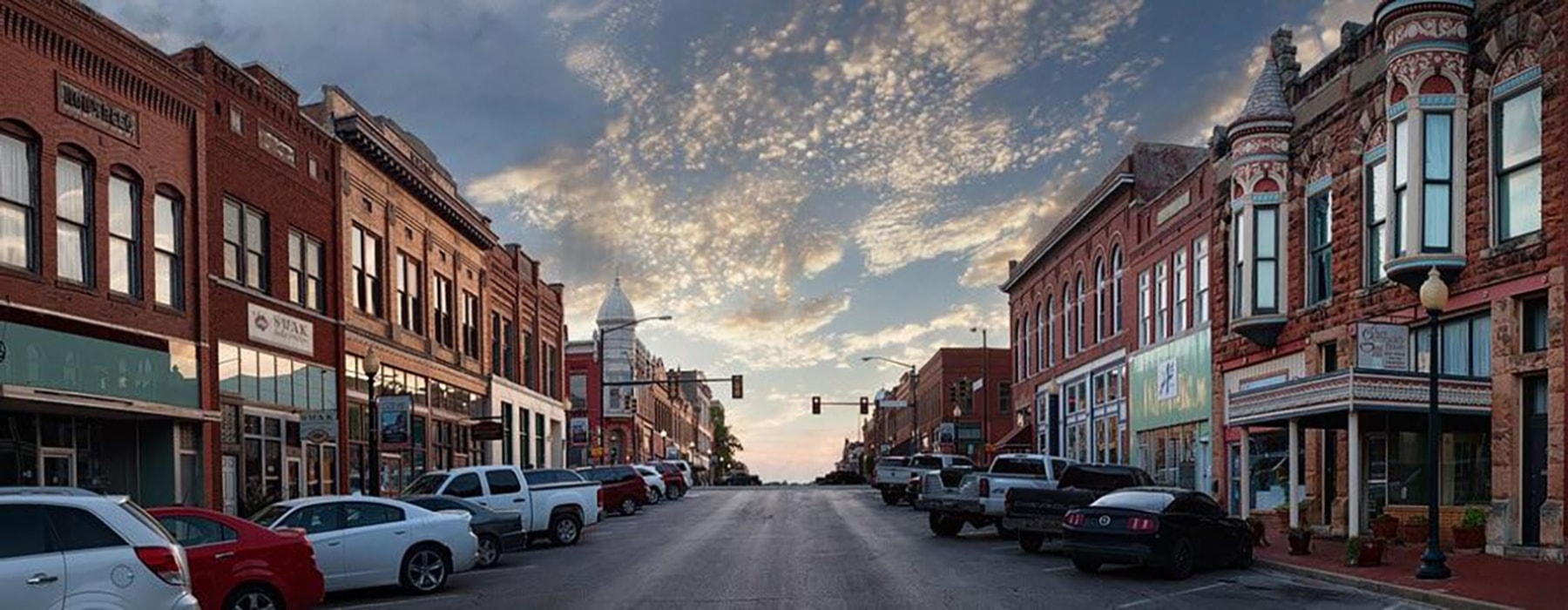 Historic downtown Guthrie, Oklahoma